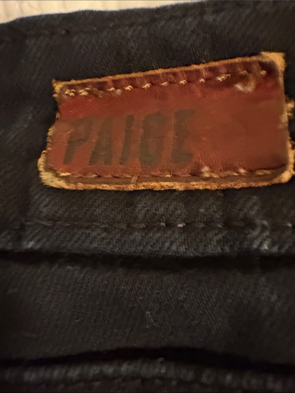 PAIGE Black Denim Jeans - Picture 5 of 6